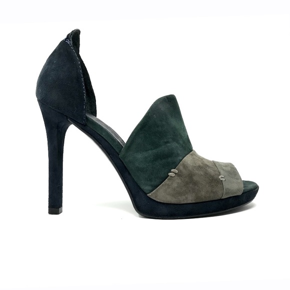 🚨FINAL🚨7 FOR ALL MANKIND Green Suede Heels - Picture 4 of 8